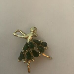 Vintage ballerina pin